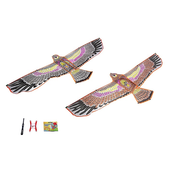 фото Воздушный змей «орёл в полете», с леской, цвета микс funny toys