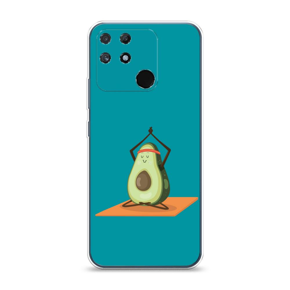 

Чехол на Realme Narzo 50A "Расслабься с авокадо", Голубой, 258450-6