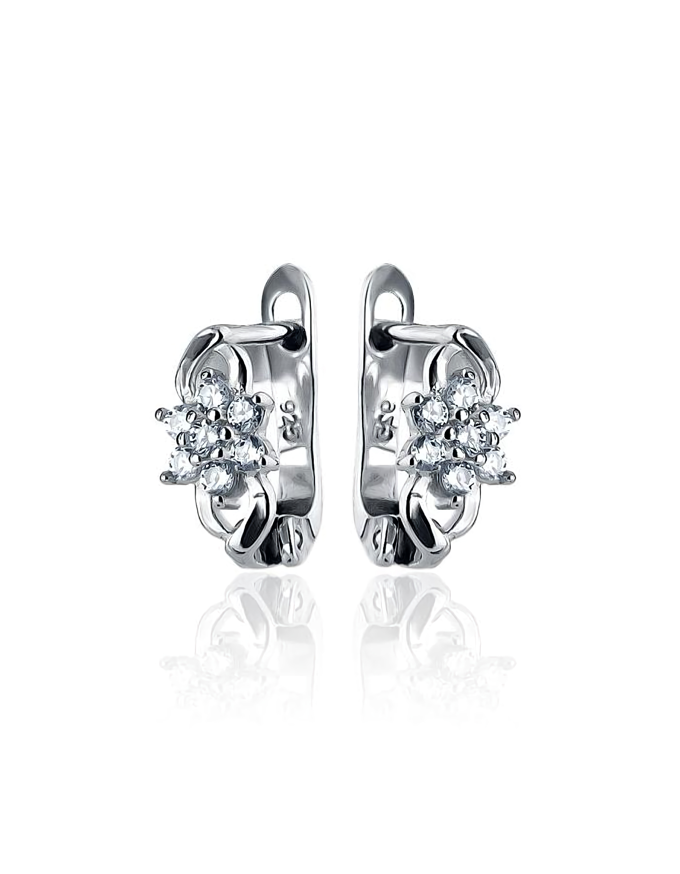 

Серьги из серебра TEO MAORI 8FYE7468, фианит, 8FYE7468