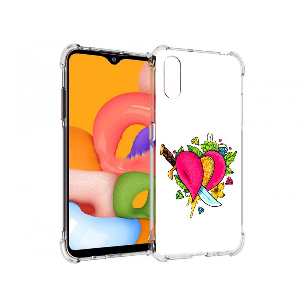 

Чехол MyPads Tocco для Samsung Galaxy A01 Фруктовое сердце (PT144711.509.188), Прозрачный, Tocco