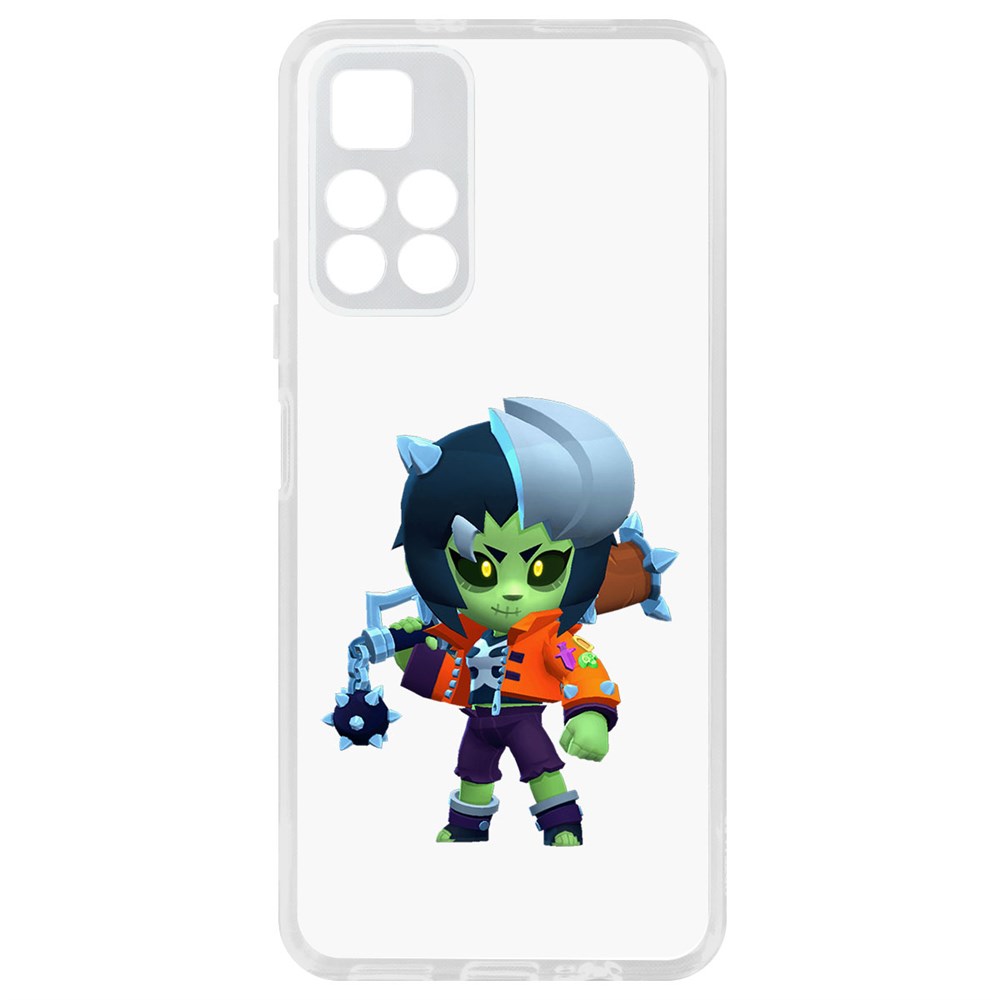 

Чехол-накладка Brawl Stars-ЗомБиби для Xiaomi Redmi Note 11T 5G, Прозрачный