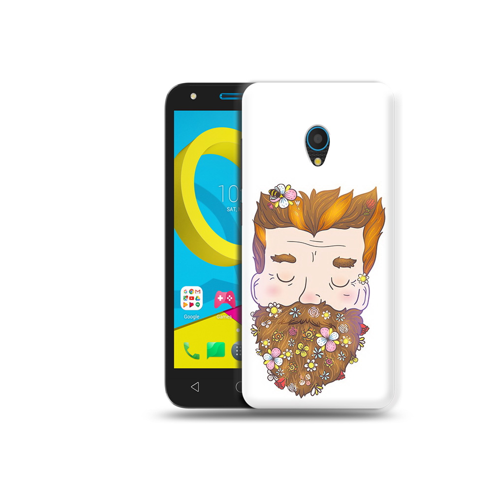 

Чехол MyPads Tocco для Alcatel U5 5047D мужчина с цветами в бороде (PT134046.676.489), Tocco