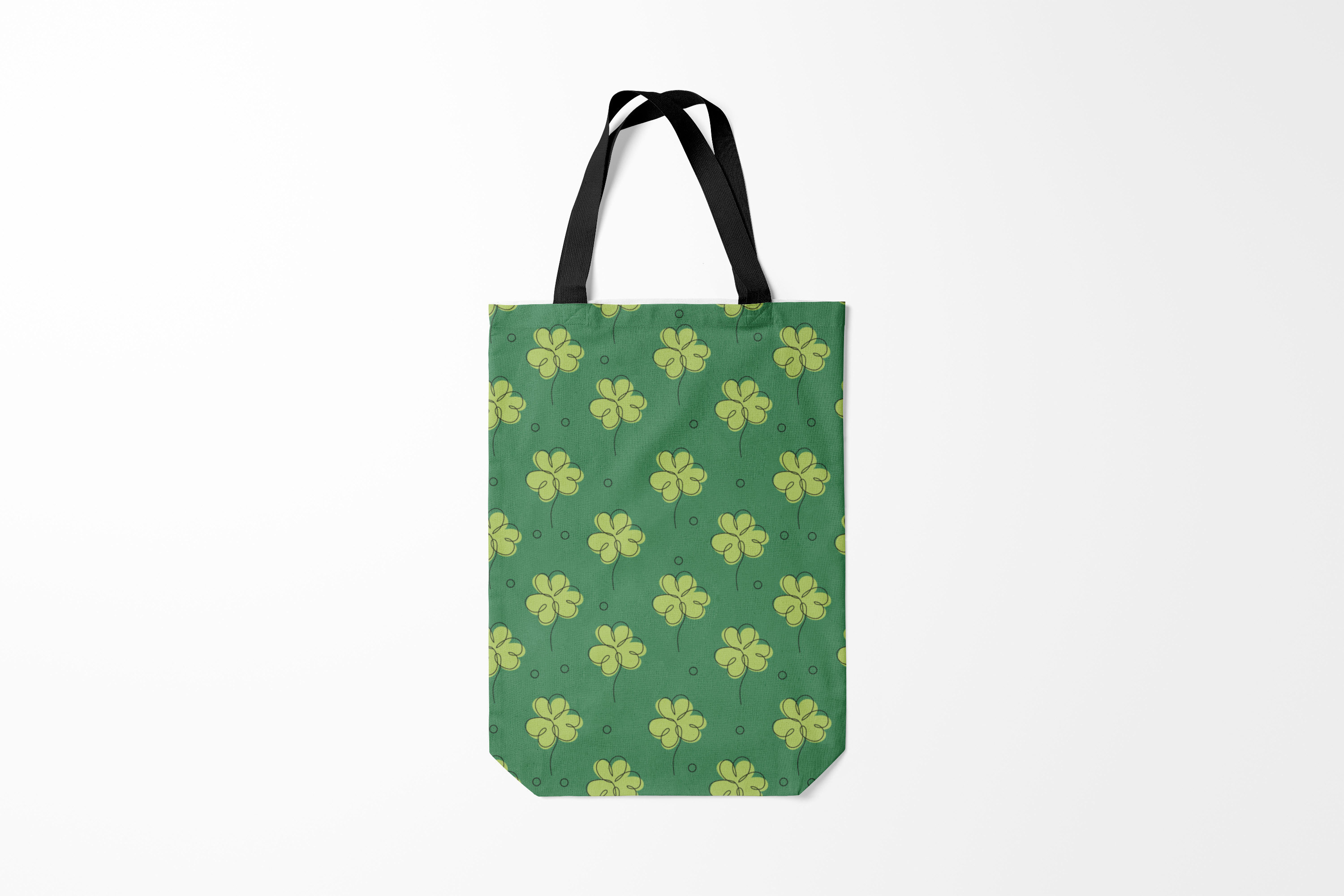 

Сумка шoппер унисекс Burnettie День святого Патрика Узор на, зеленый, День святого Патрика Узор на