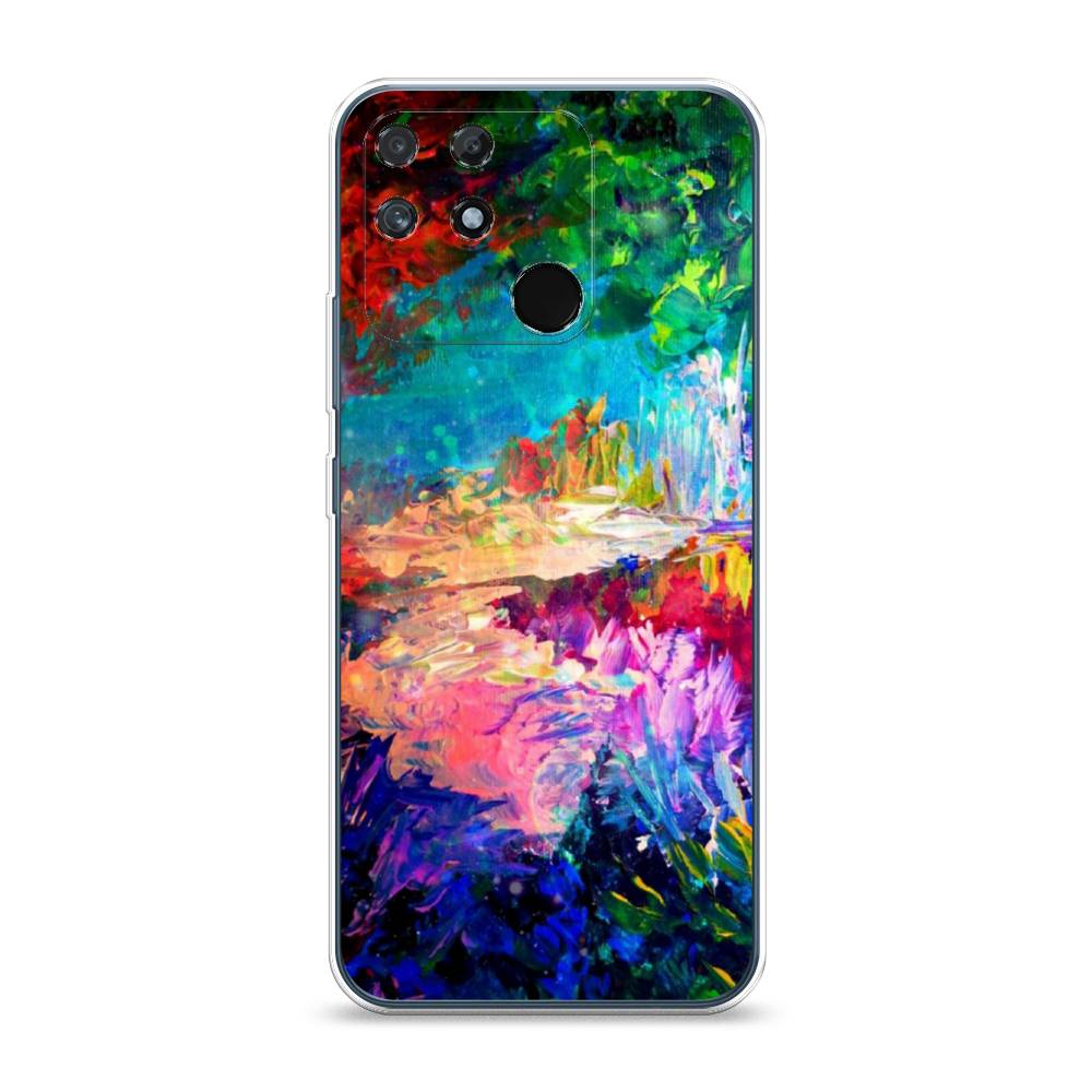 

Чехол на Realme Narzo 50A "Лес-гуашь", Синий;розовый;зеленый, 258450-4