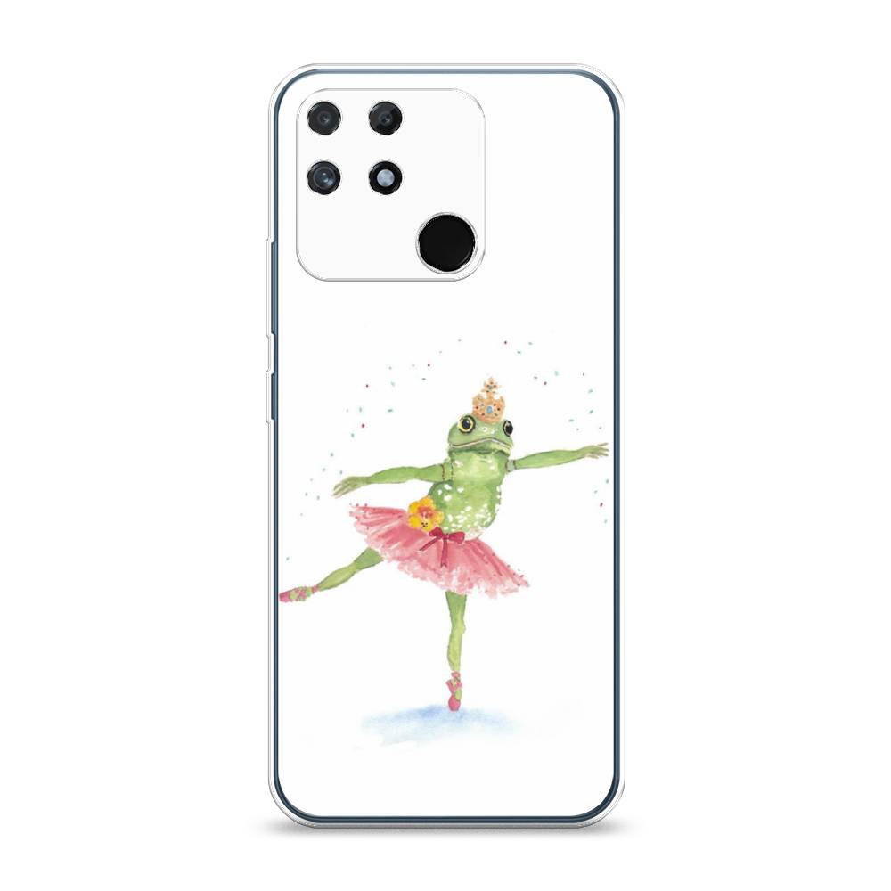 

Чехол на Realme Narzo 50A "Лягушка-балерина", Зеленый, 258450-4