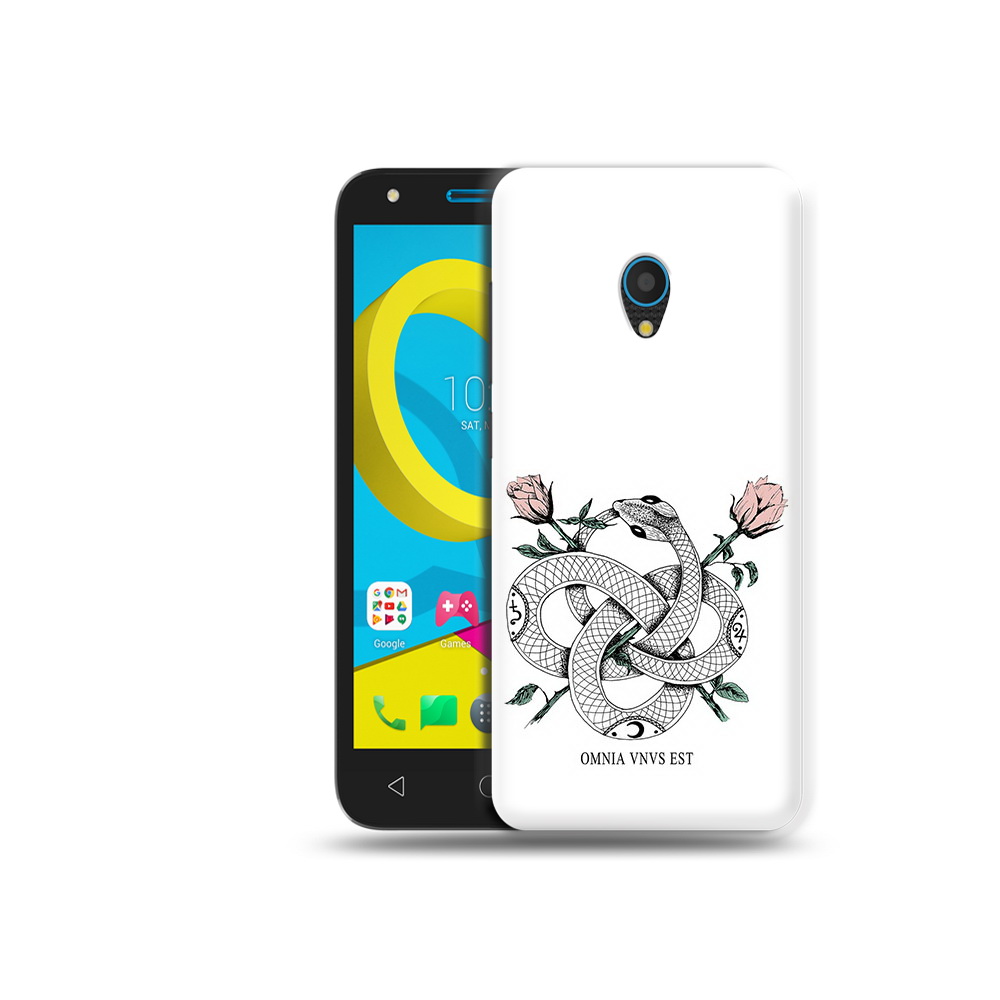 

Чехол MyPads Tocco для Alcatel U5 5047D нарисованная змея абстракция (PT134046.676.502), Tocco