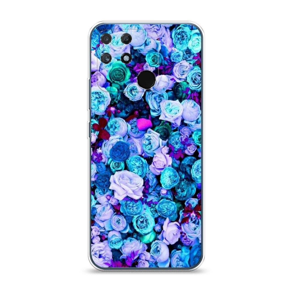 

Чехол на Realme Narzo 50A "Цветочный ковер", Фиолетовый, 258450-2