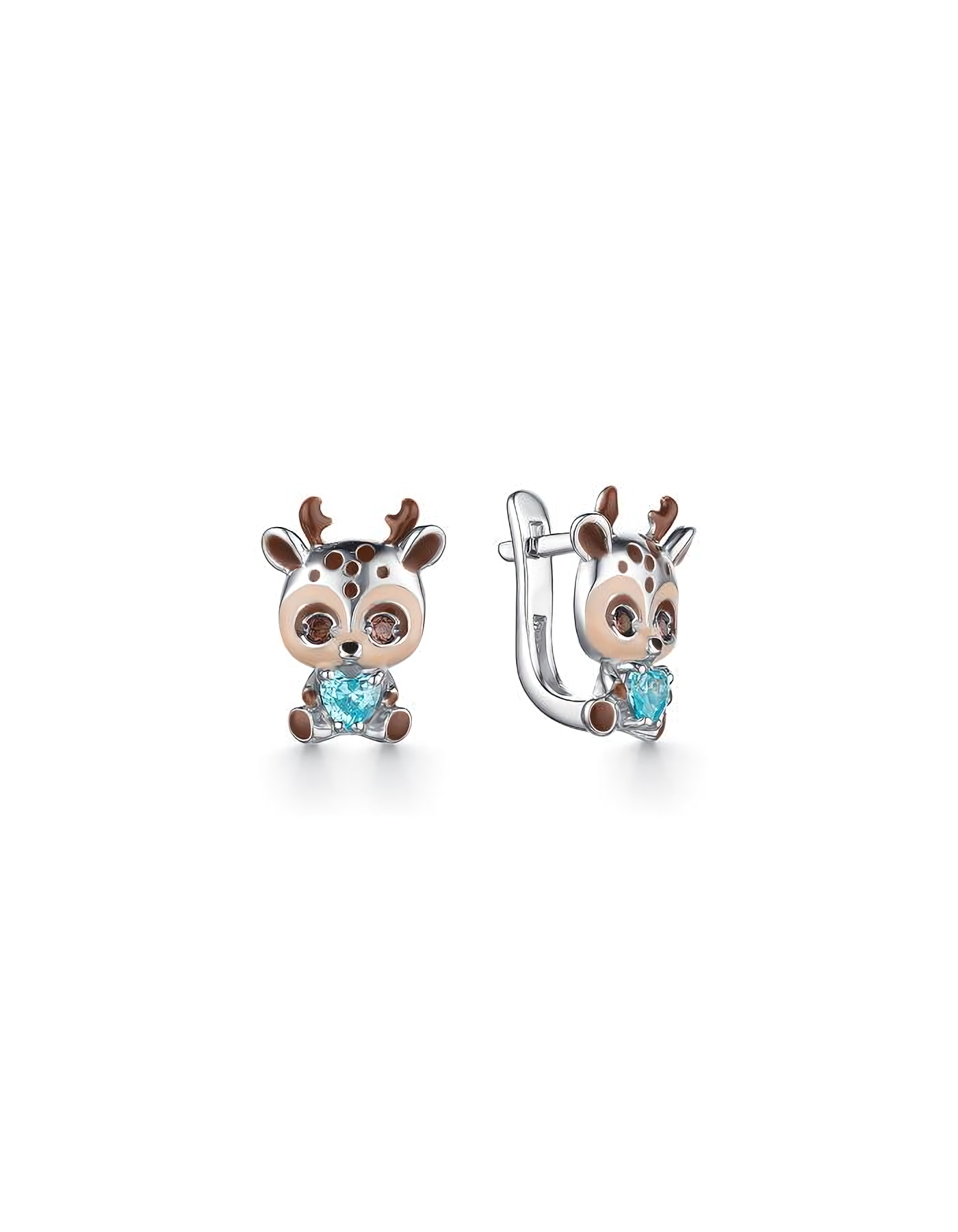 

Серьги из серебра TEO MAORI 8901022090, фианит, 8901022090