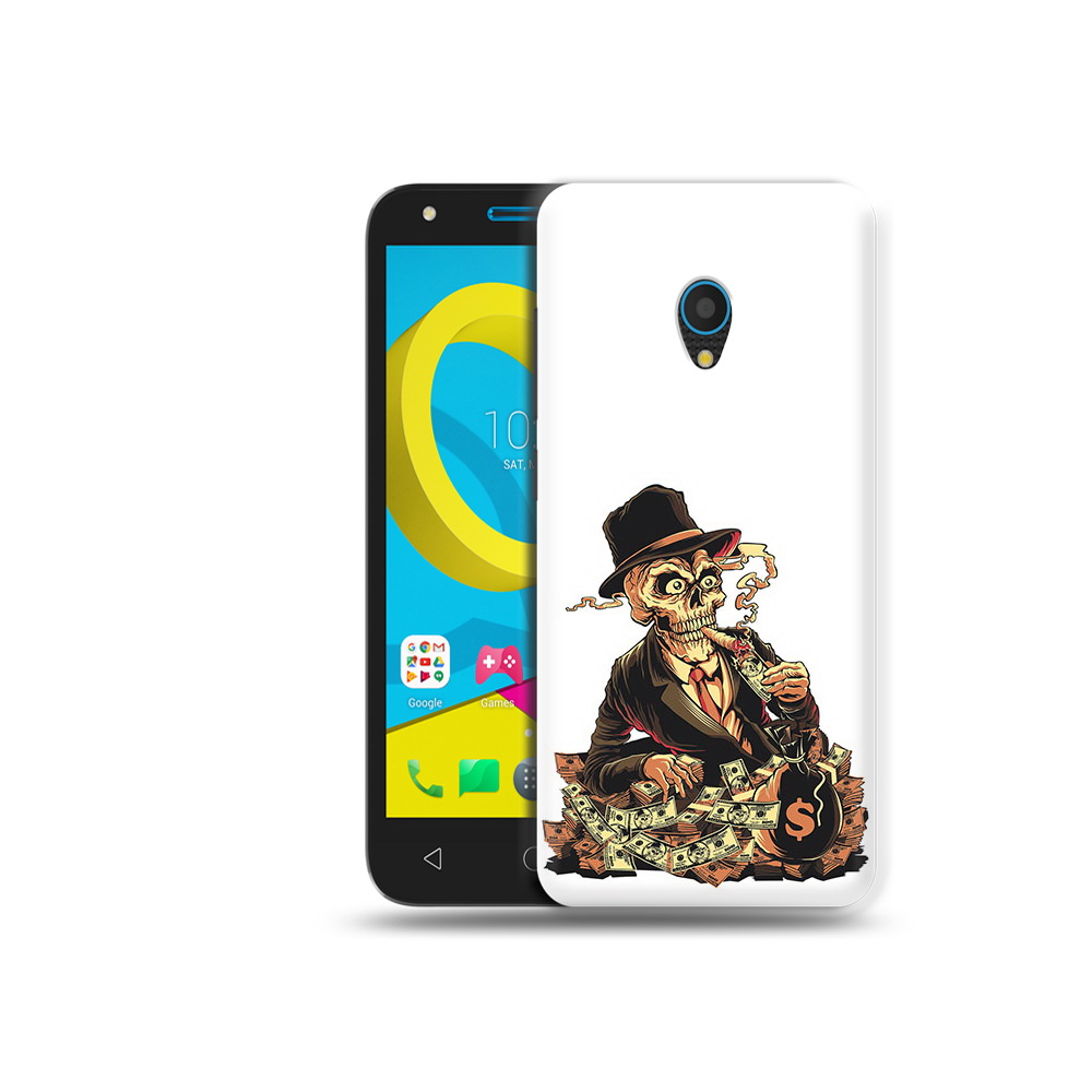 

Чехол MyPads Tocco для Alcatel U5 5047D нарисованный череп с сигаретой (PT134046.676.515), Tocco