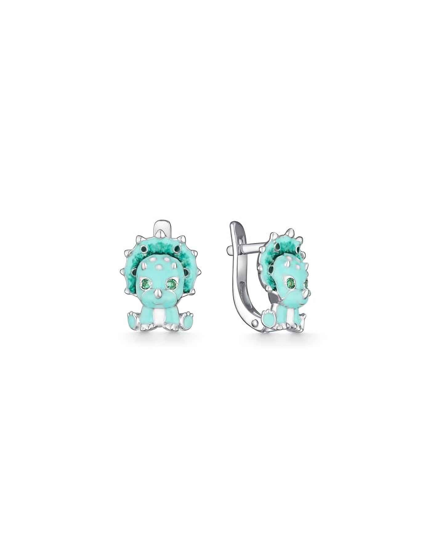

Серьги из серебра TEO MAORI 8901022101, фианит, 8901022101