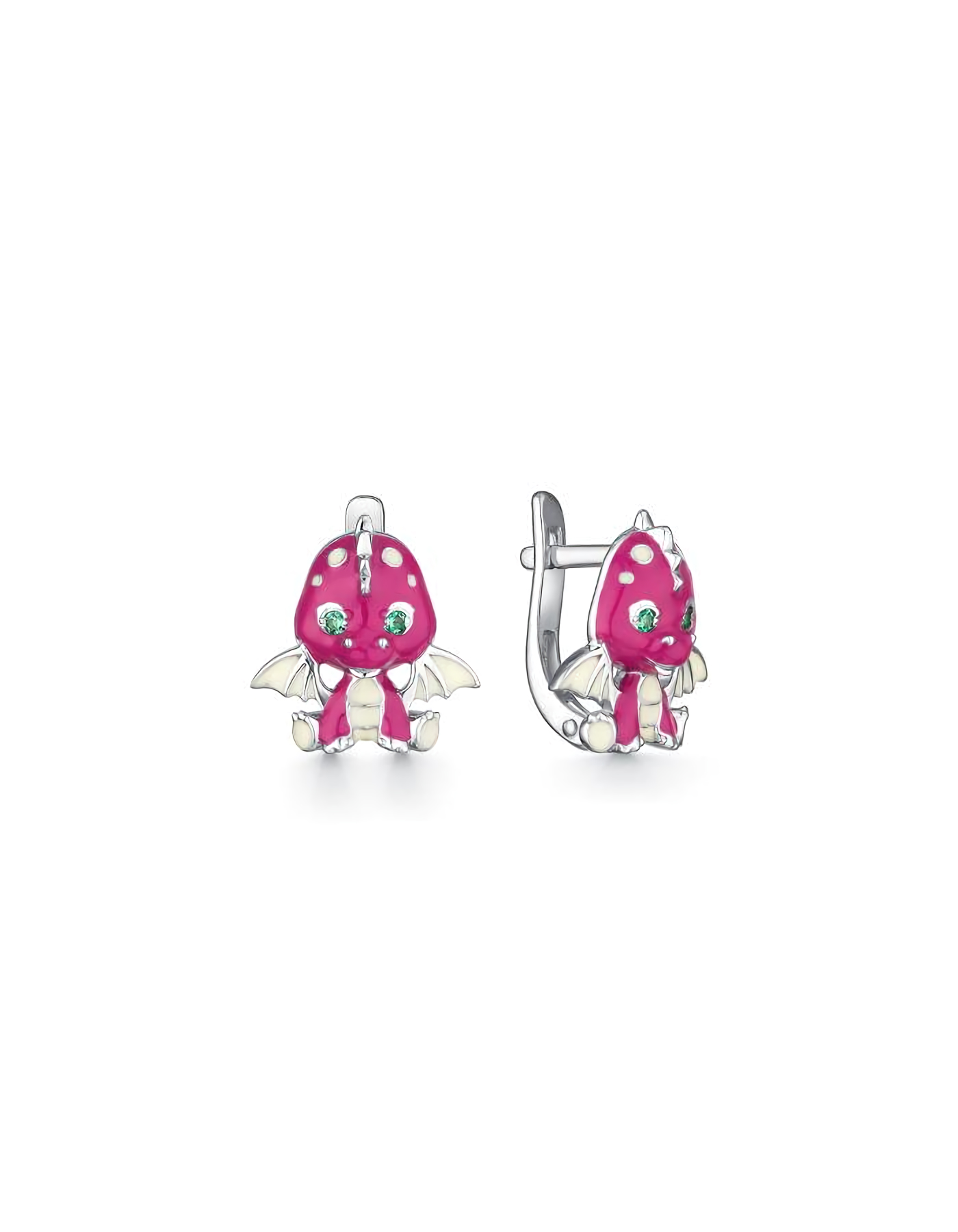 

Серьги из серебра TEO MAORI 8901022102, фианит/эмаль, 8901022102