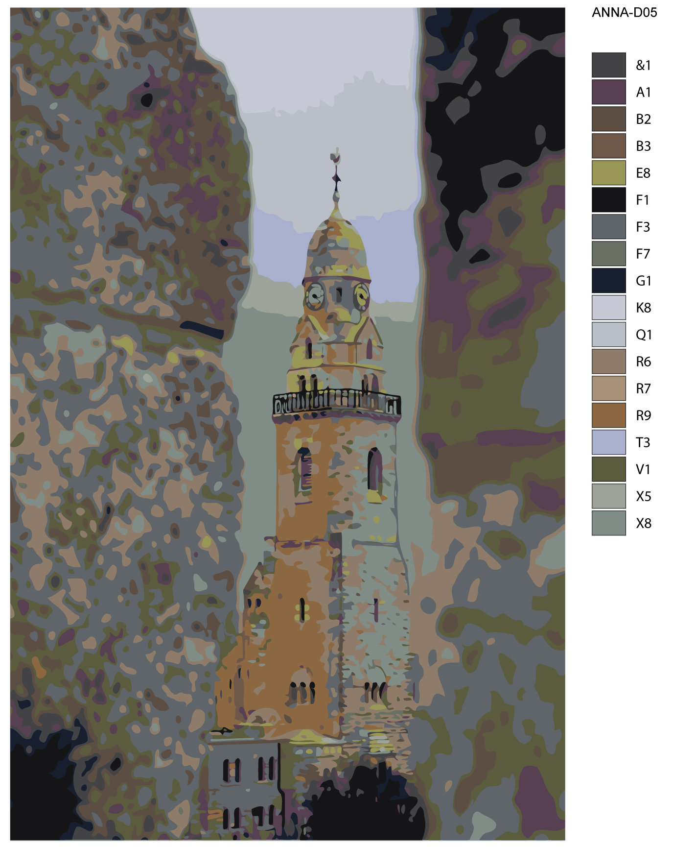 

Картина по номерам, Живопись по номерам, 60 x 90, ANNA-D05, ANNA-D05