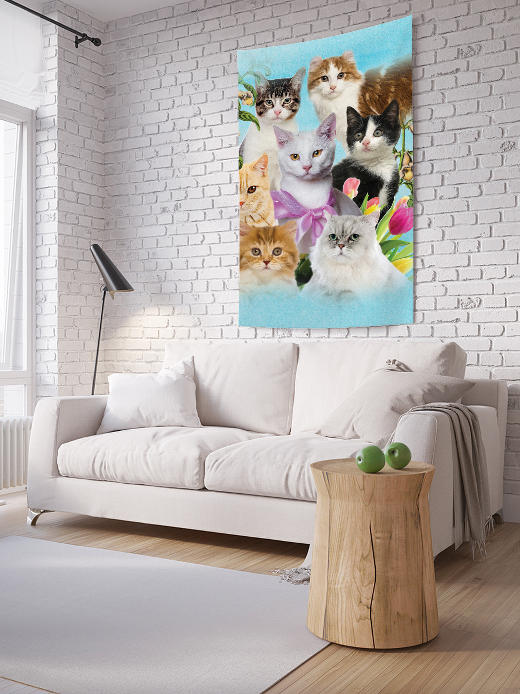 

Вертикальное фотопанно на стену JoyArty Смирные коты 100x150 см, Смирные коты