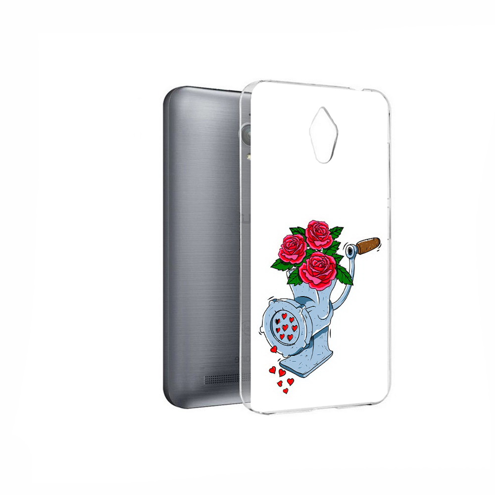

Чехол MyPads Tocco для Asus ZenFone Go (ZC500TG) Цветочные сердца, Прозрачный, Tocco