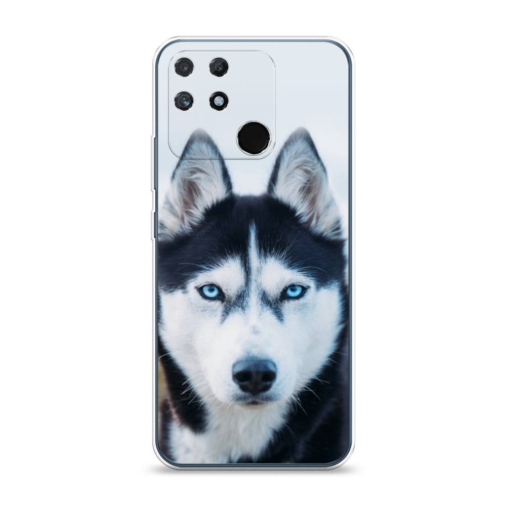 

Чехол на Realme Narzo 50A "Хаски 2", Синий;белый, 258450-1
