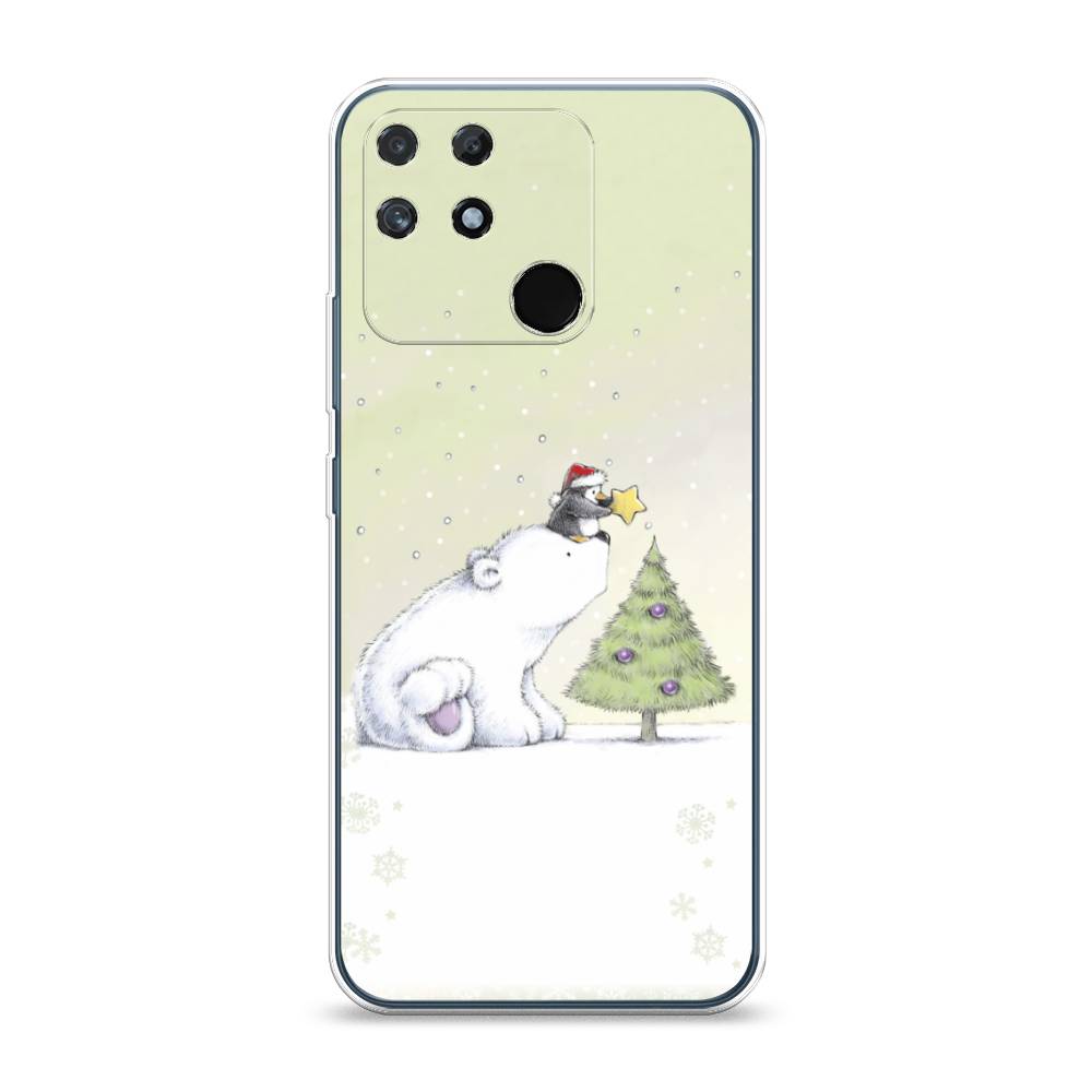 

Чехол на Realme Narzo 50A "Украшение елки", Белый;бежевый, 258450-5