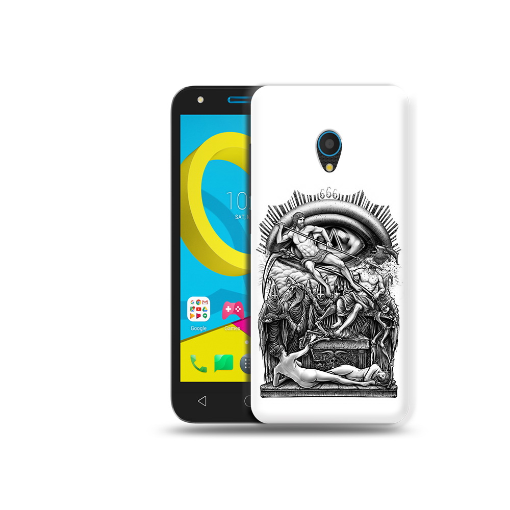 

Чехол MyPads Tocco для Alcatel U5 5047D оракул черно белый (PT134046.676.528), Tocco