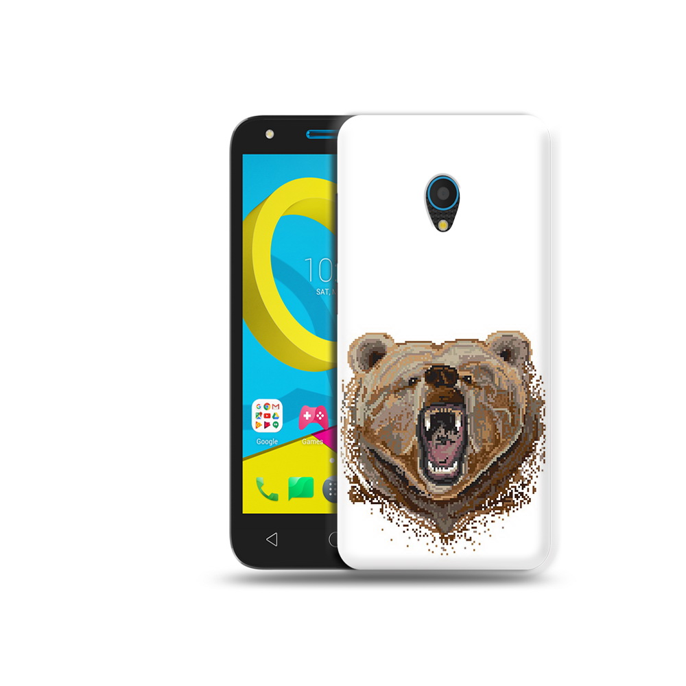 

Чехол MyPads Tocco для Alcatel U5 5047D пиксельный медведь (PT134046.676.539), Tocco