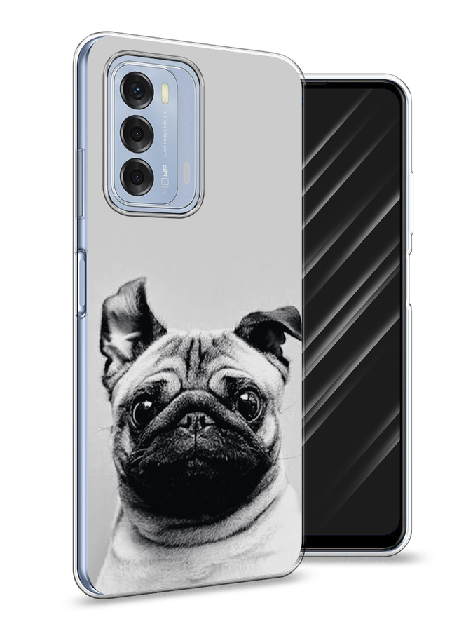

Чехол Awog на ZTE Blade V40 / ЗТЕ Блэйд V40 "Ушастый мопс", Разноцветный, 136150-1