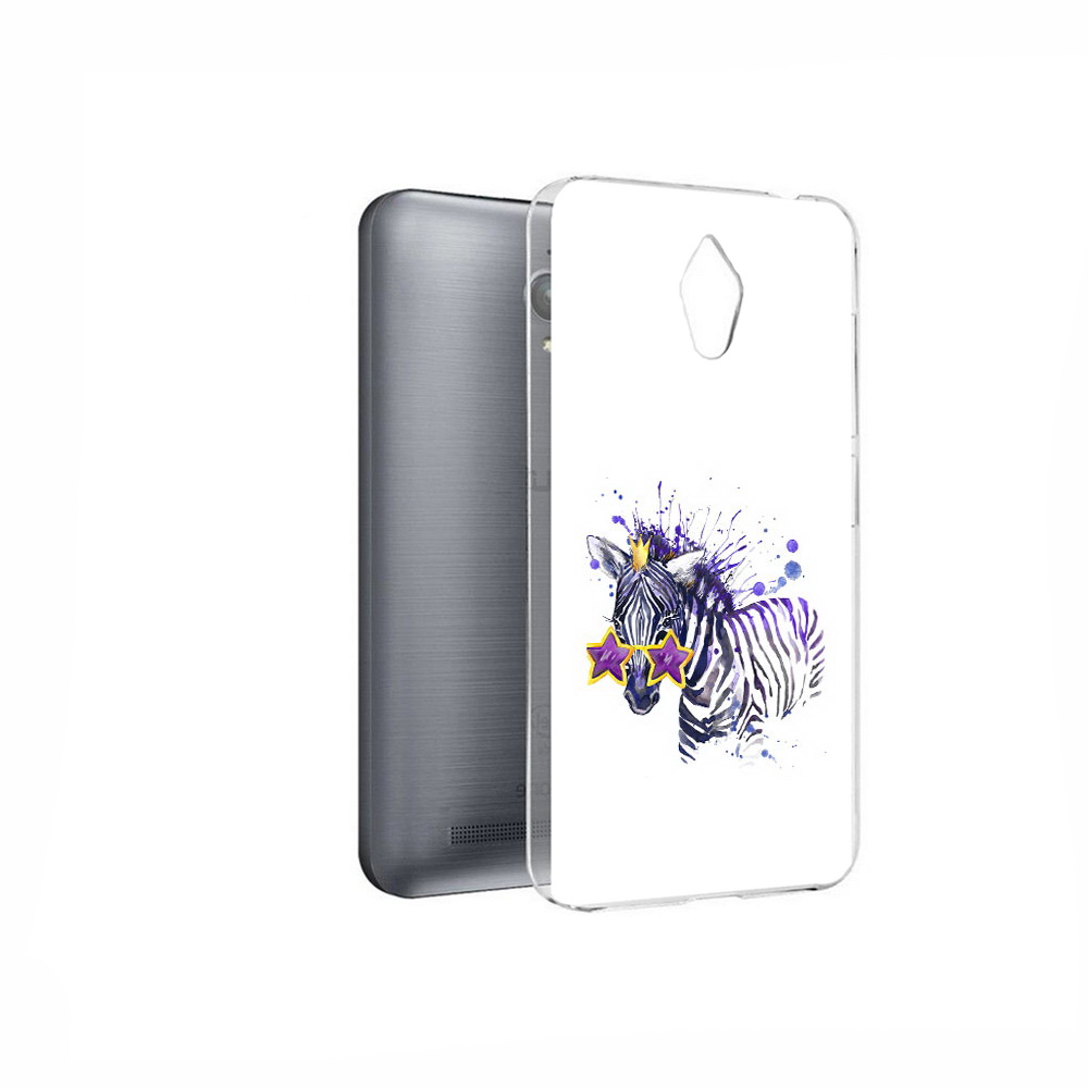 

Чехол MyPads Tocco для Asus ZenFone Go (ZC500TG) акварельная зебра, Прозрачный, Tocco