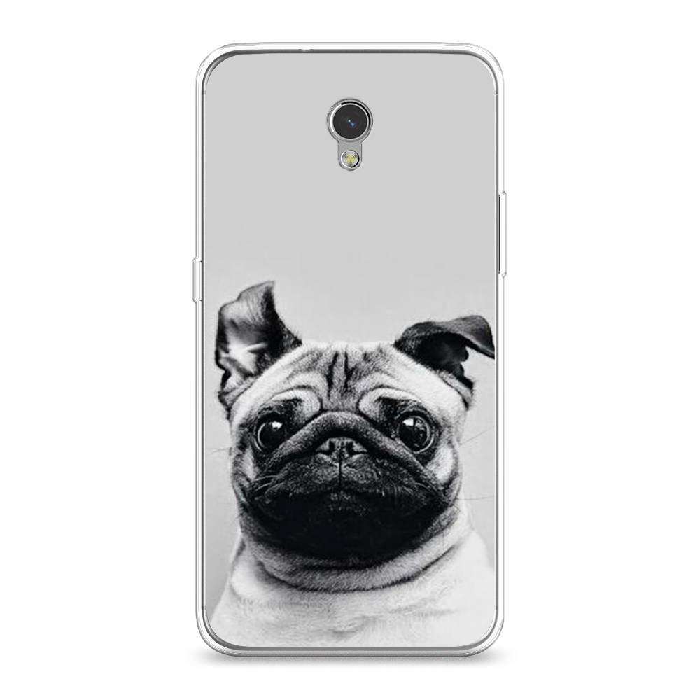 

Чехол Awog на ZTE Blade V7 / ЗТЕ Блэйд V7 "Ушастый мопс", Разноцветный, 131150-1