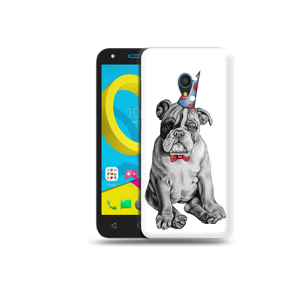 

Чехол MyPads Tocco для Alcatel U5 5047D праздничный щенок (PT134046.676.554), Tocco