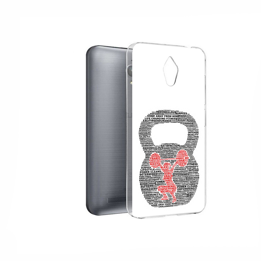 

Чехол MyPads Tocco для Asus ZenFone Go (ZC500TG) бодибилдинг гиря из слов, Прозрачный, Tocco