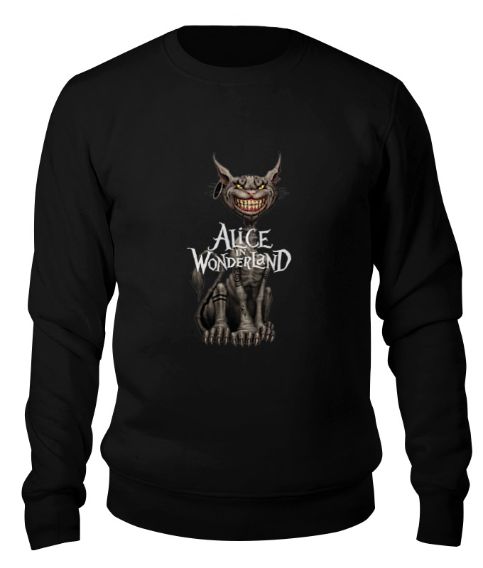 

Свитшот унисекс Printio Alice in wonderland черный L, Alice in wonderland