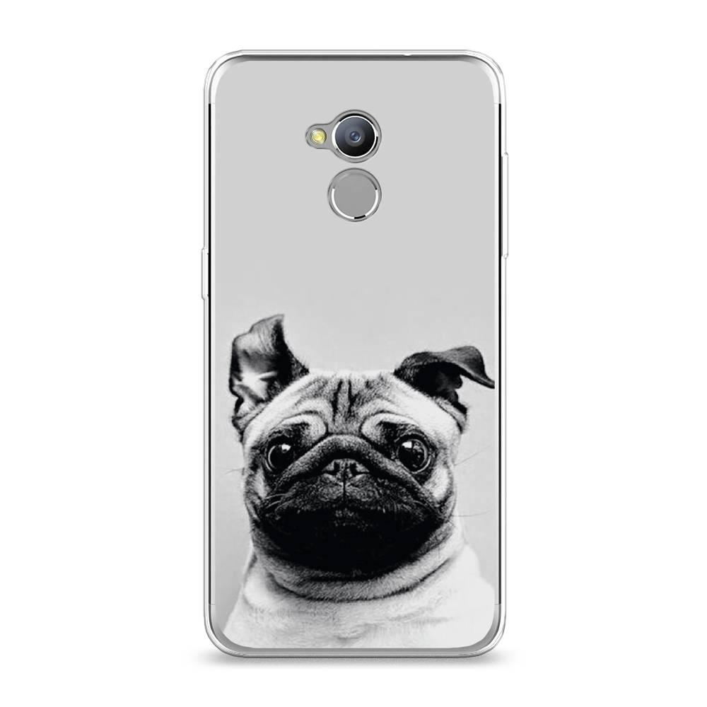 

Чехол Awog на ZTE Blade V7 Lite / ЗТЕ Блэйд V7 Lite "Ушастый мопс", 130450-1