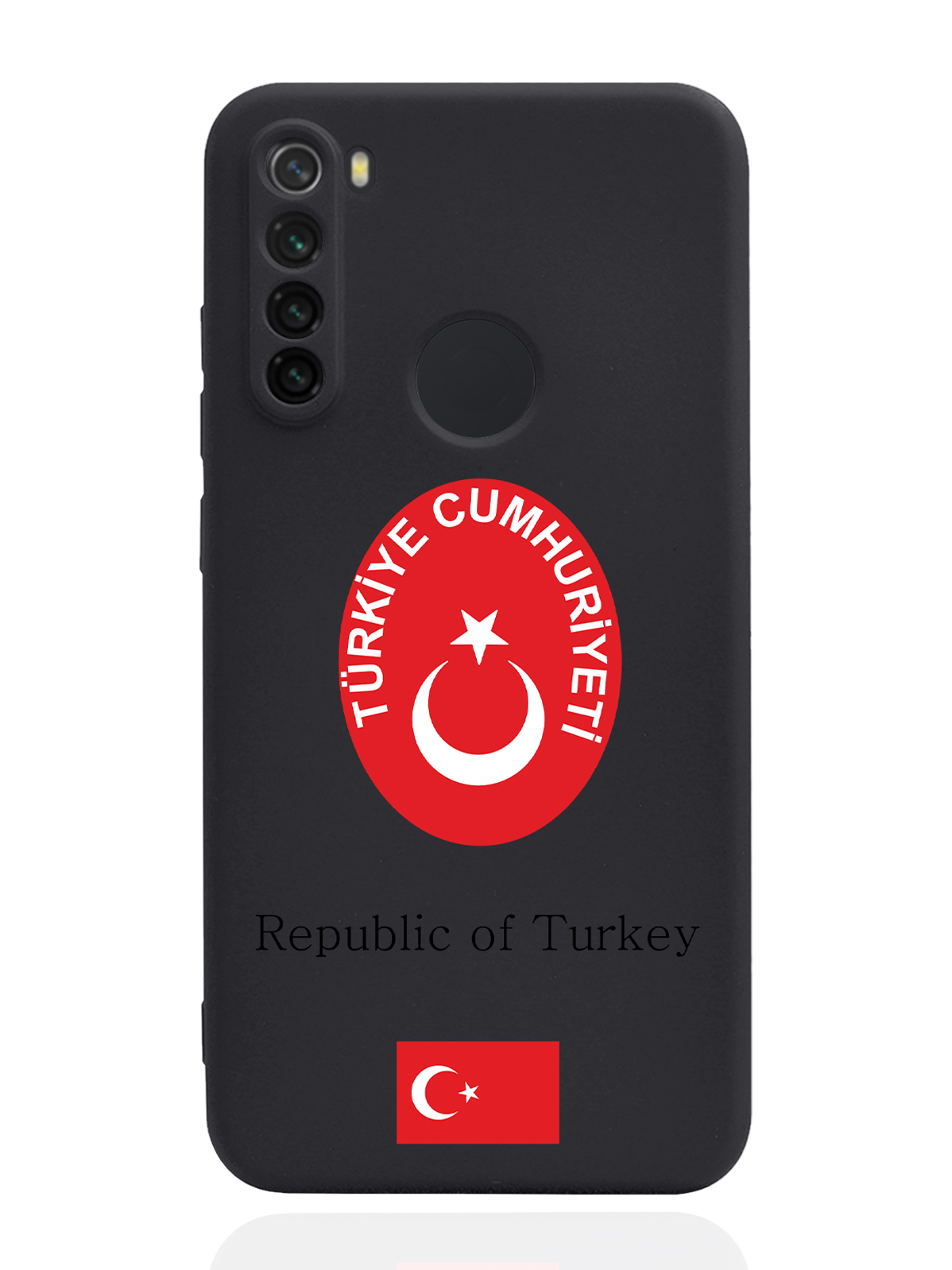 

Чехол SignumCase для Xiaomi Redmi Note 8 Герб Турции черный, Красный;белый;черный