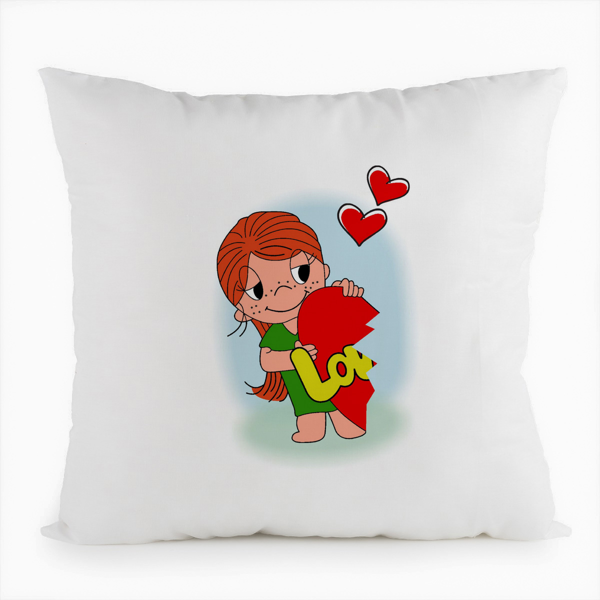 

Подушка белая CoolPodarok LO (LOVE)