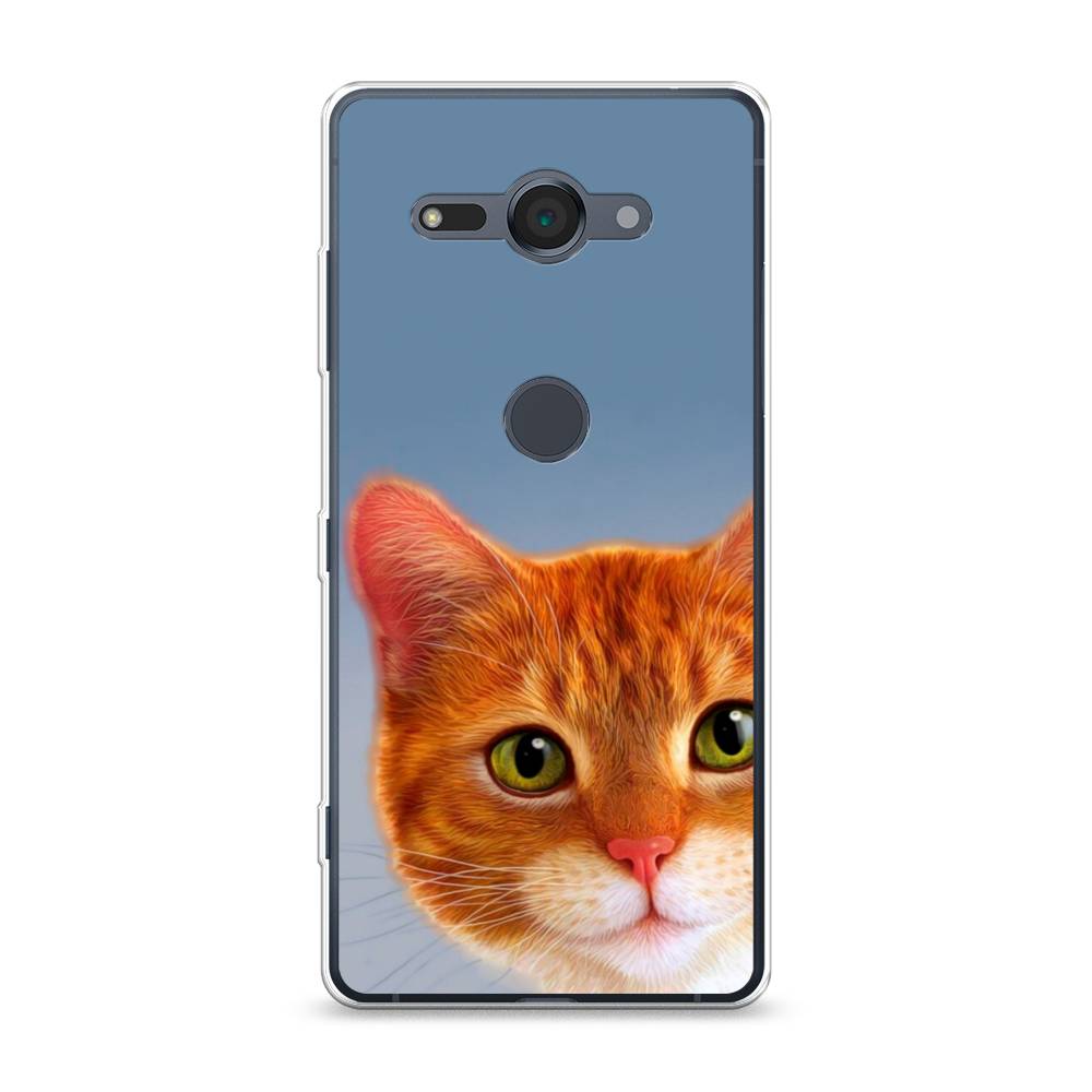 

Чехол для Sony Xperia XZ2 Compact "Любопытный котик", Коричневый, 52950-1