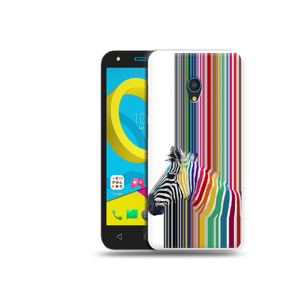 

Чехол MyPads Tocco для Alcatel U5 5047D радужная зебра (PT134046.676.565), Tocco