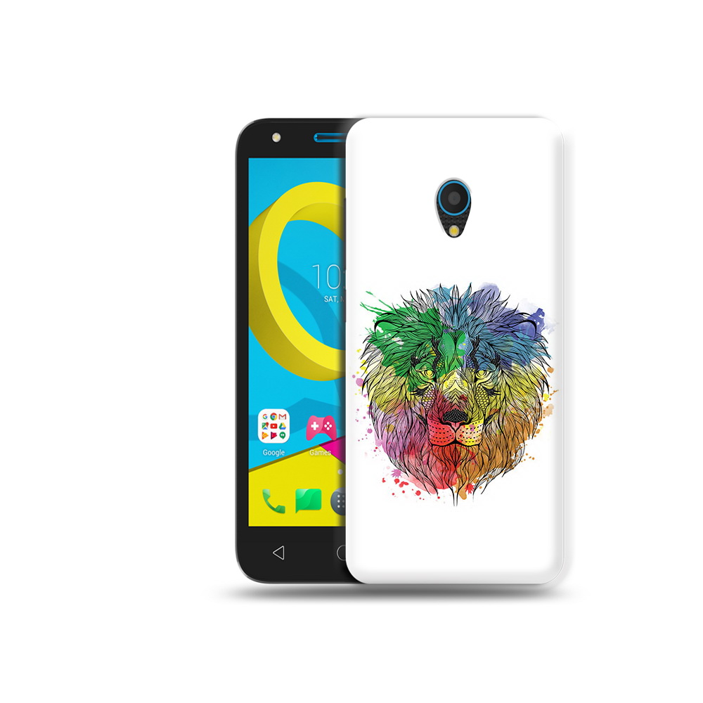 

Чехол MyPads Tocco для Alcatel U5 5047D разноцветный гордый лев (PT134046.676.573), Tocco