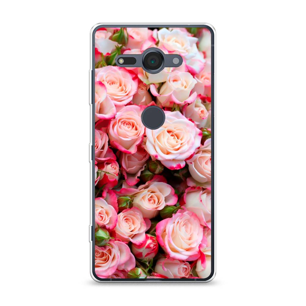 

Чехол для Sony Xperia XZ2 Compact "Много роз", Розовый, 52950-2