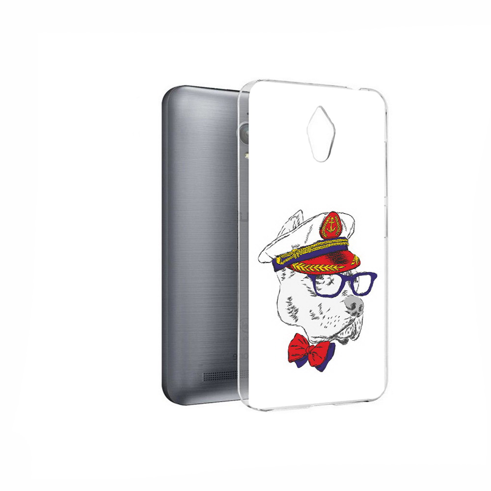 

Чехол MyPads Tocco для Asus ZenFone Go (ZC500TG) бульдог, Прозрачный, Tocco