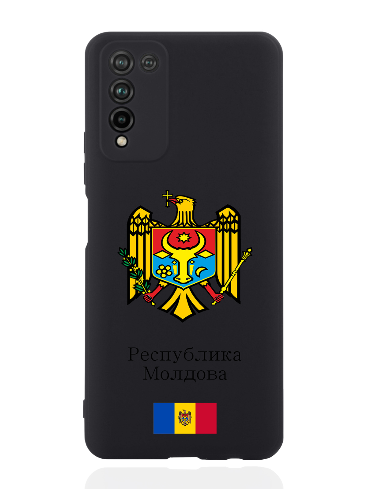 фото Чехол signumcase для honor 10x lite герб республики молдова/герб молдавии черный