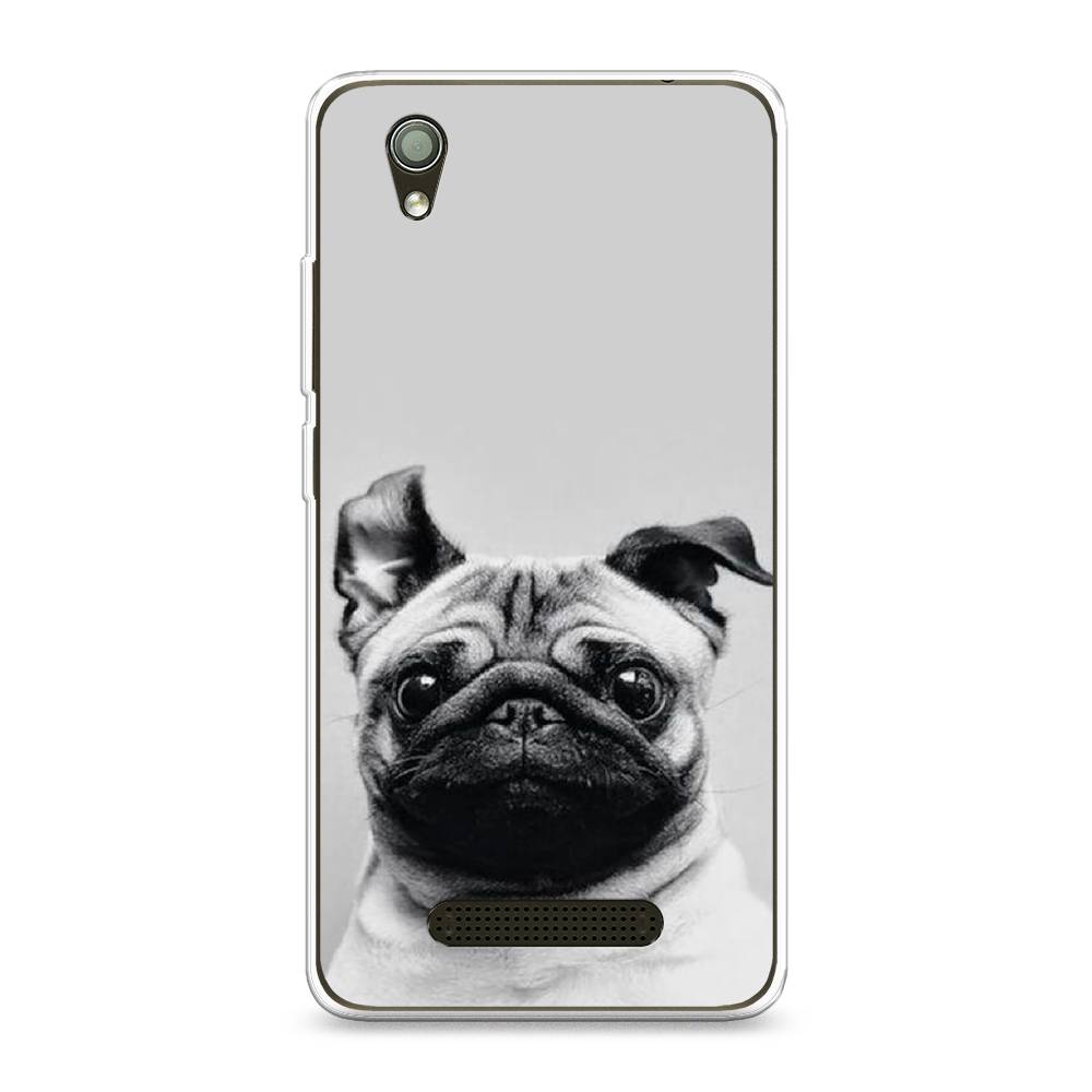 

Чехол Awog на ZTE Blade X3 / ЗТЕ Блэйд X3 "Ушастый мопс", Разноцветный, 130650-1