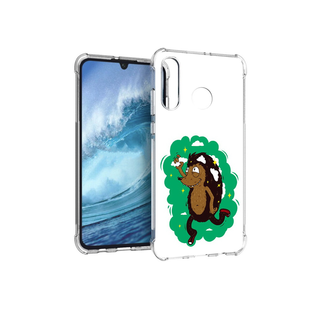 

Чехол MyPads Tocco для Huawei P30 Lite Ежик в облаках, Прозрачный, Tocco