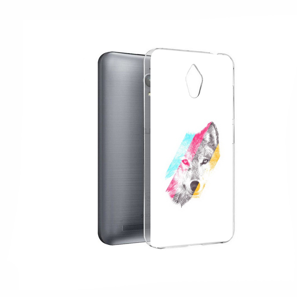 Чехол MyPads Tocco для Asus ZenFone Go (ZC500TG) волк градиент