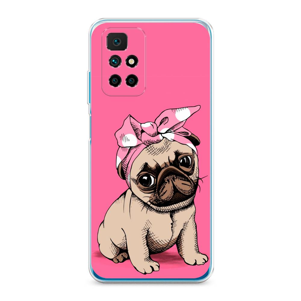 фото Силиконовый чехол "dog pin-up" на xiaomi redmi note 11 4g china awog