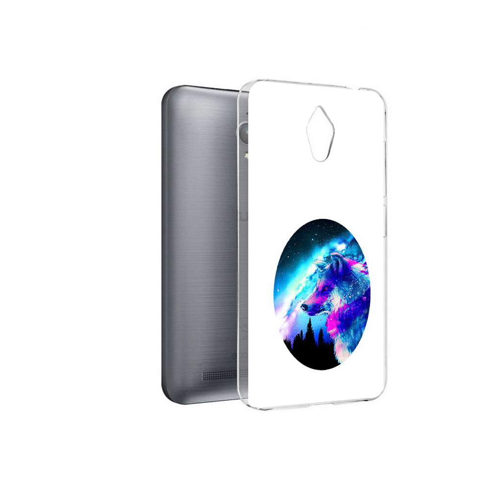 

Чехол MyPads Tocco для Asus ZenFone Go (ZC500TG) голубой волк, Прозрачный, Tocco