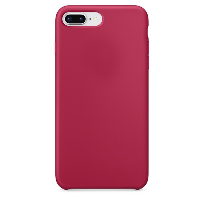 Силиконовый чехол Silicone Case для iPhone 7 Plus/8 Plus, красная роза