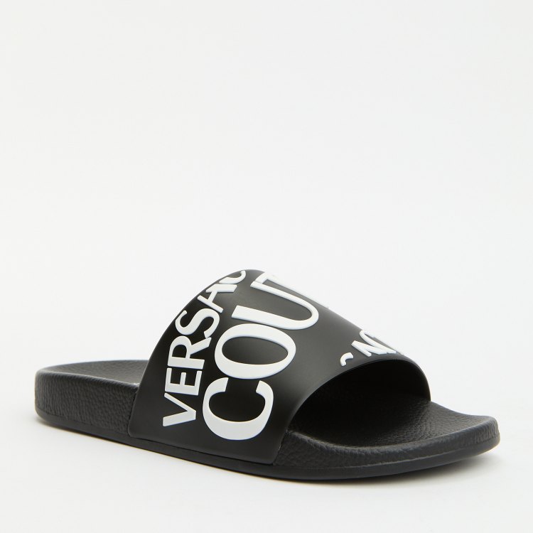 

Шлепанцы женские Versace Jeans Couture 77VA3SQ1 черные 38 EU, Черный, 77VA3SQ1