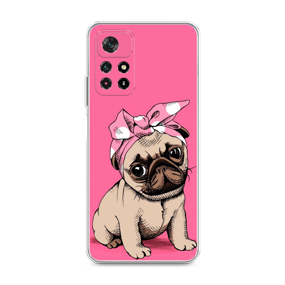 фото Силиконовый чехол "dog pin-up" на xiaomi redmi note 11 5g awog