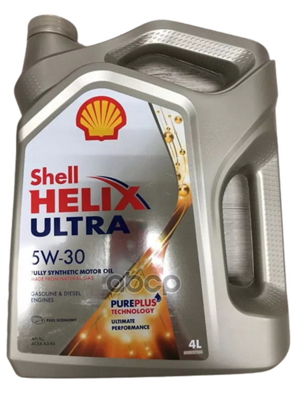 фото Моторное масло shell helix ultra 5w30 4 л