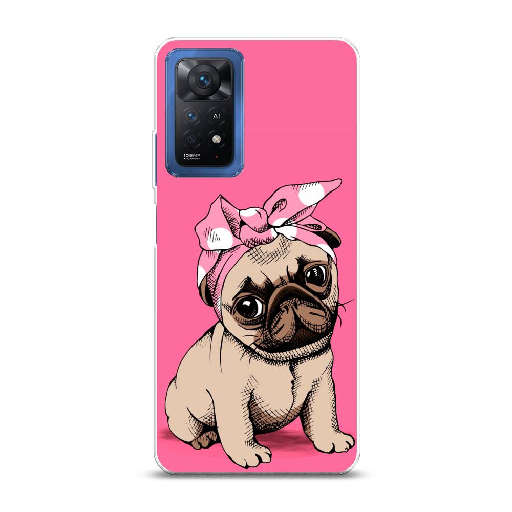 фото Силиконовый чехол "dog pin-up" на xiaomi redmi note 11 pro awog