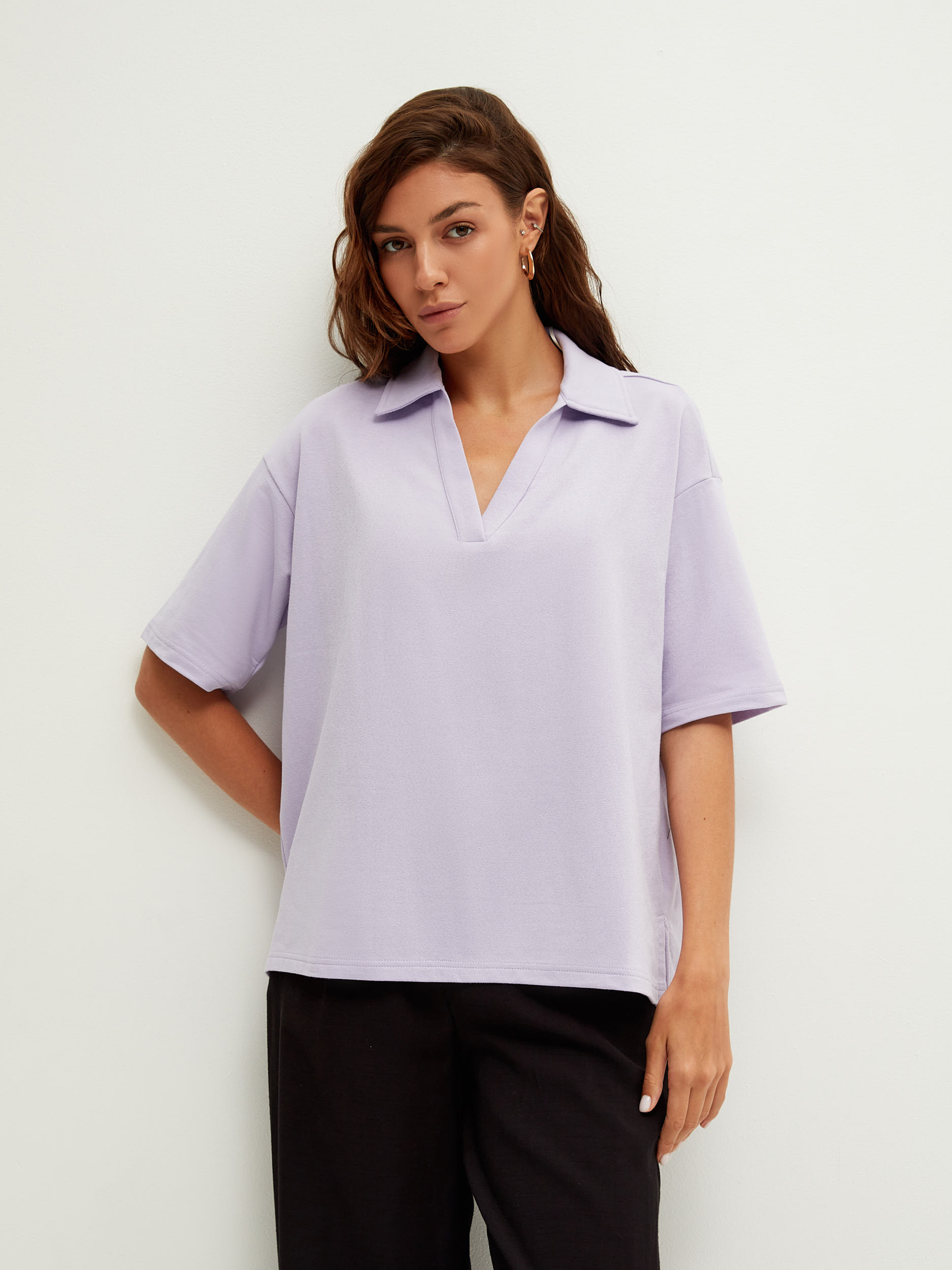 

Футболка женская ZARINA 2265545452-87 фиолетовая XL, 2265545452-87