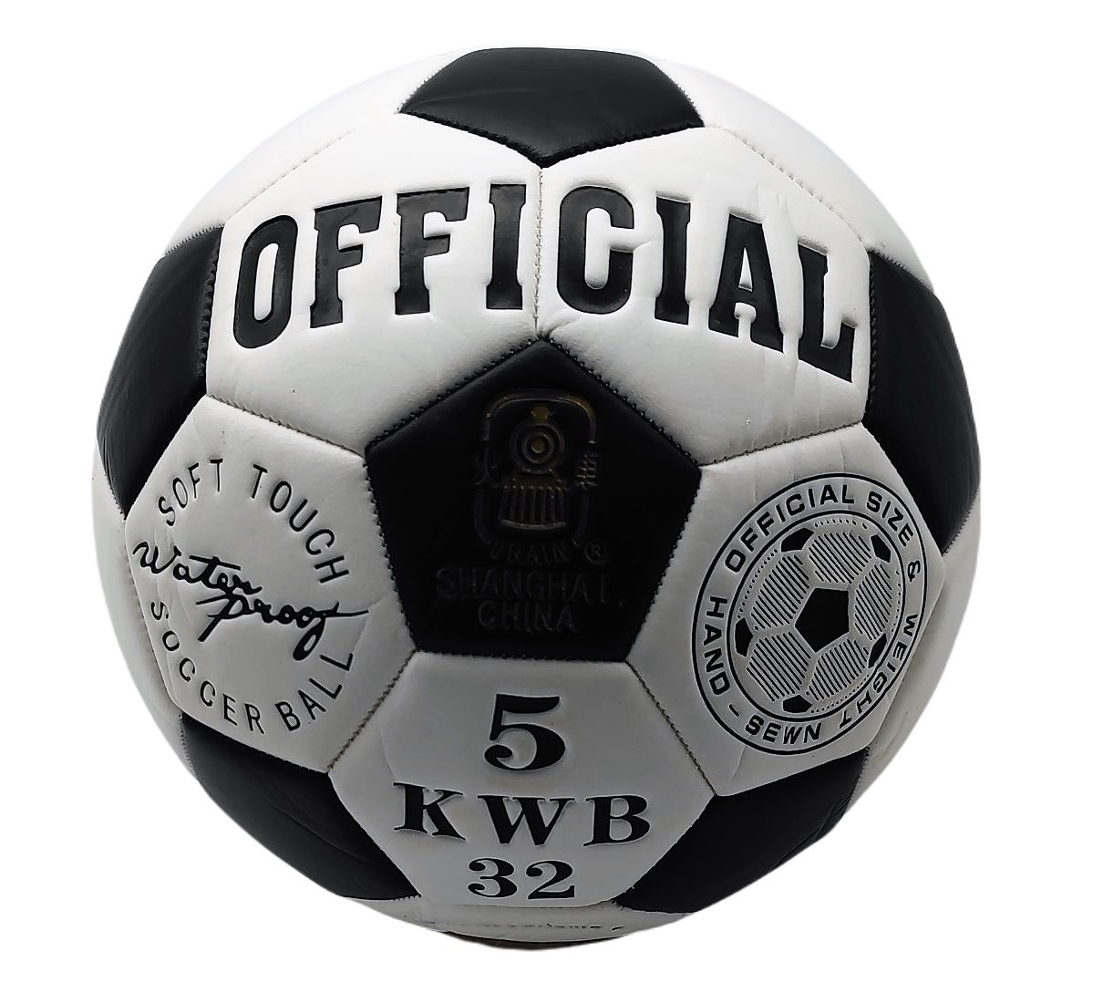 Мяч футбольный классический Official 390 гр, 3 слоя, 32 панели