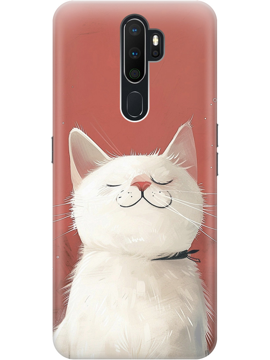 

Силиконовый чехол на Oppo A5 (2020) / A9 (2020) с принтом "Гордый котик", Прозрачный;белый;красный, 726151312